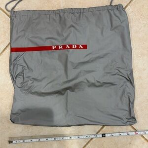 Prada Gray vinyl dust bag